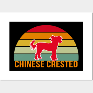 Chinese Crested Vintage Silhouette Posters and Art